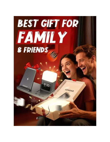 Estación de Carga Inalámbrica 6 en 1 CESDAP para iPhone y Apple Watch