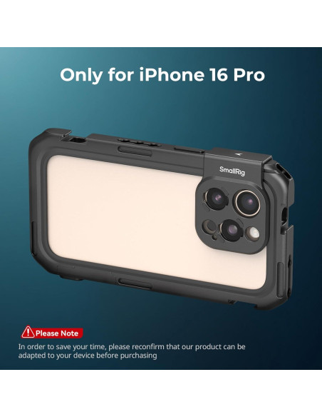 Cámara Móvil SmallRig 5008 para iPhone 16 Pro - Kit Básico