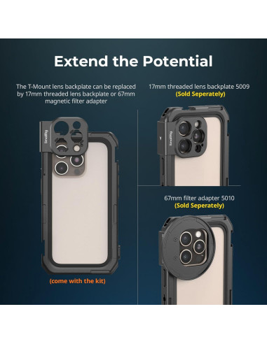 Cámara Móvil SmallRig 5008 para iPhone 16 Pro - Kit Básico
