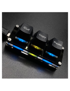 Teclado Mini Mecánico BTXETUEL 3 Teclas Cortar Copiar Pegar