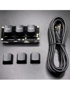 Teclado Mini Mecánico BTXETUEL 3 Teclas Cortar Copiar Pegar 2