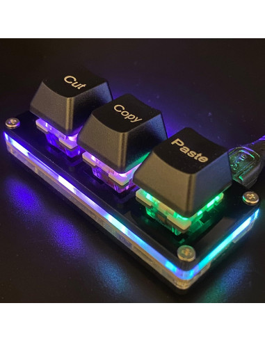 Teclado Mini Mecánico BTXETUEL 3 Teclas Cortar Copiar Pegar