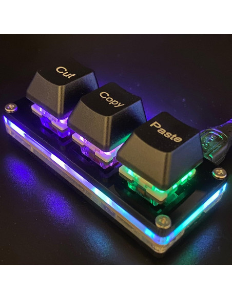 Teclado Mini Mecánico BTXETUEL 3 Teclas Cortar Copiar Pegar