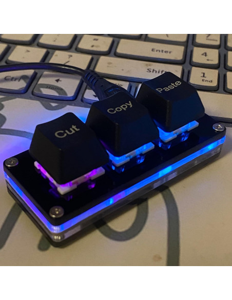 Teclado Mini Mecánico BTXETUEL 3 Teclas Cortar Copiar Pegar