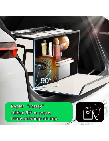 Organizador de Maletero GSCDJCM 36L Plegable Impermeable Beige