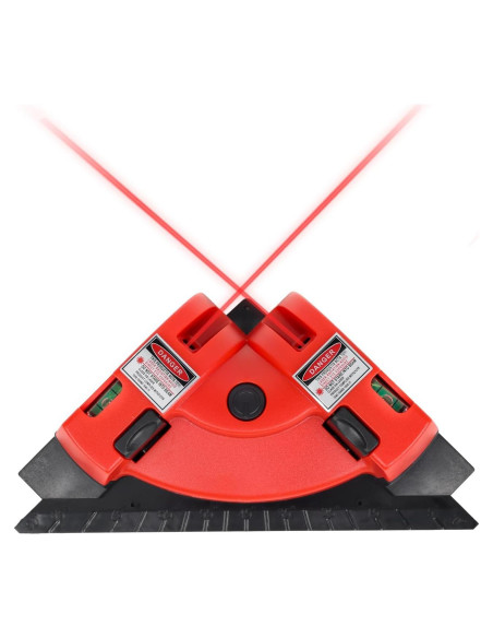 Nivel de Ángulo Recto Láser VortecSys DC-01 9.14m con Ventosas