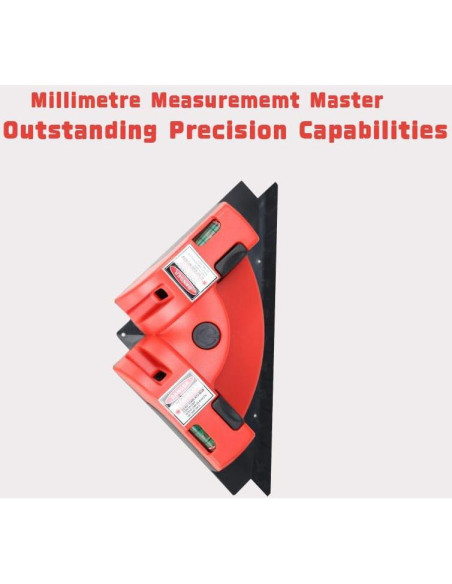 Nivel de Ángulo Recto Láser VortecSys DC-01 9.14m con Ventosas