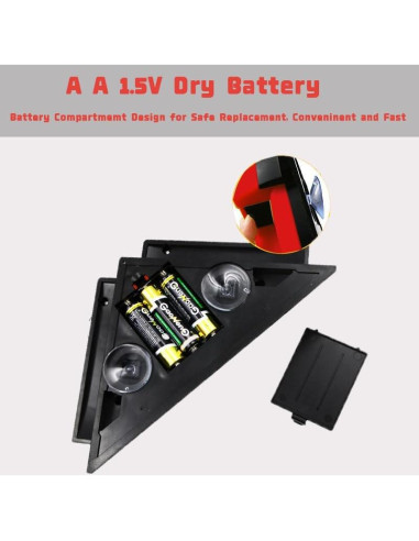 Nivel de Ángulo Recto Láser VortecSys DC-01 9.14m con Ventosas