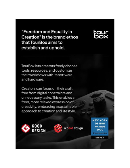Controlador Bluetooth TourBox Elite para Edición de Video y Fotografía