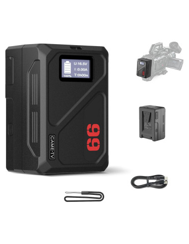 Batería V Mount Came-TV Mini 99C 99Wh Carga Rápida USB-C