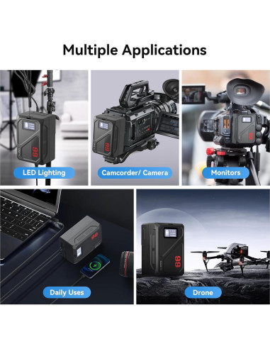 Batería V Mount Came-TV Mini 99C 99Wh Carga Rápida USB-C