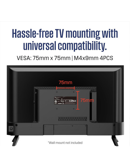 Televisor LED Westinghouse 24" HD con Control Remoto por Voz