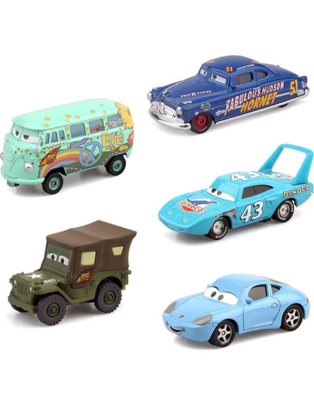 Set de Juguetes de Coches McQueen Metal Diecast 10 Piezas