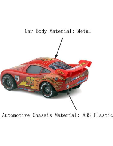 Set de Juguetes de Coches McQueen Metal Diecast 10 Piezas