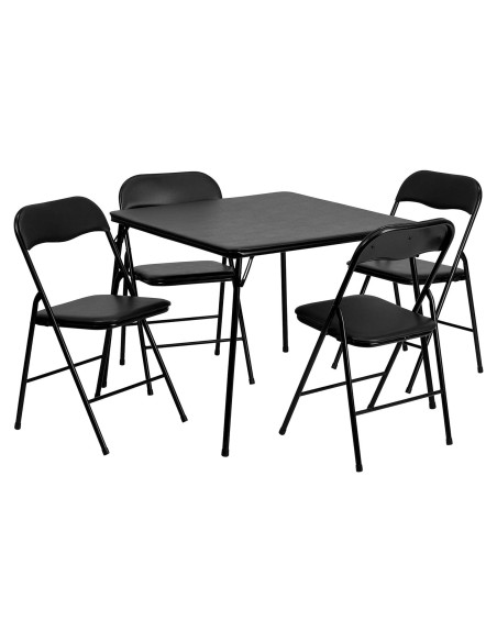 Juego de Mesa y Sillas Plegables Flash Furniture Madison 5 Piezas