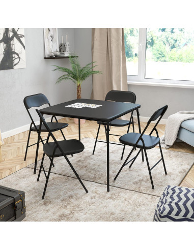 Juego de Mesa y Sillas Plegables Flash Furniture Madison 5 Piezas