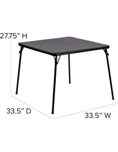 Juego de Mesa y Sillas Plegables Flash Furniture Madison 5 Piezas