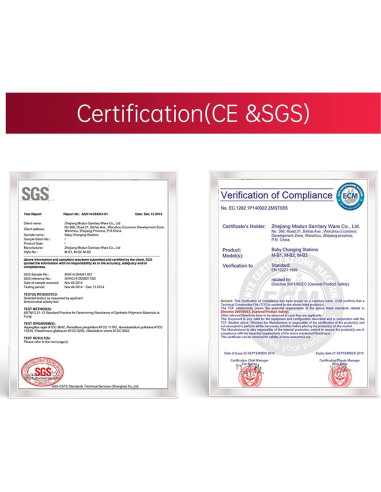 Estación de Cambio de Bebé Ksitex Plegable Montada en Pared HDPE