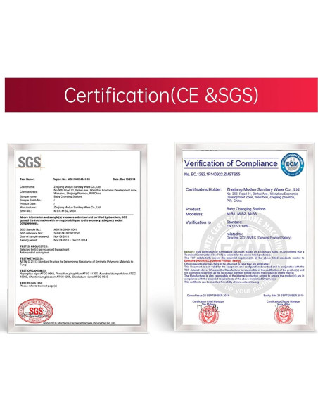 Estación de Cambio de Bebé Ksitex Plegable Montada en Pared HDPE