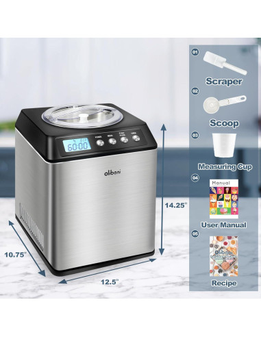 Máquina de Helados Oliboni ICE-2580 2.6L Acero Inoxidable