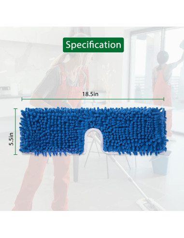 Almohadillas de Mopa Lavables Diteje 4 Piezas Microfibra