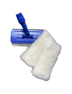 Mopa plana de lana de cordero Tru Lamb 22.86 cm con recambios