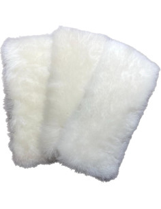 Mopa plana de lana de cordero Tru Lamb 22.86 cm con recambios 2