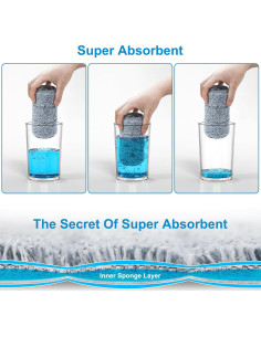 Almohadillas de Mopa de Microfibra Aifacay 33 cm - Paquete de 6 2