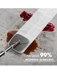 Juego de Mopas Giratorias BOMIDI con Cubo y 4 Almohadillas 2