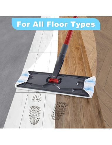 Paquete de 3 Mopas Reemplazo Microfibra DLAIMI para Ocedar H2prO