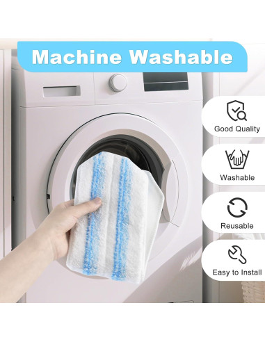 Paquete de 3 Mopas Reemplazo Microfibra DLAIMI para Ocedar H2prO