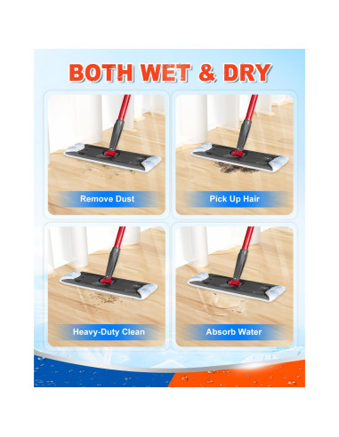 Paños de Mopa Reemplazo DR DAPPER H2prO Microfibra 4 Pzas