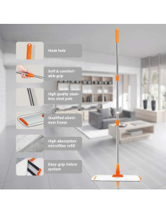 Mopa Húmeda-Seca Loulicia con Mango Ajustable 129.54 cm 2