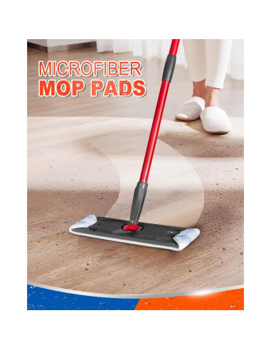 Paños de Mopa Reemplazo DR DAPPER H2prO Microfibra 4 Pzas