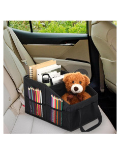 Organizador de Asiento para Automóvil Honeydak Negro Plegable