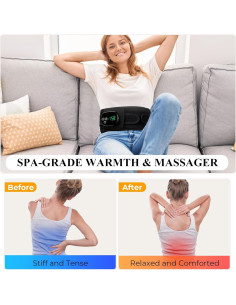 Almohadilla Calefactora Inalámbrica VIYACHY con Masaje 6 Niveles 2