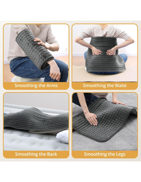 Almohadilla Térmica Eléctrica Siinsay XL 43x84cm 6 Niveles Calor