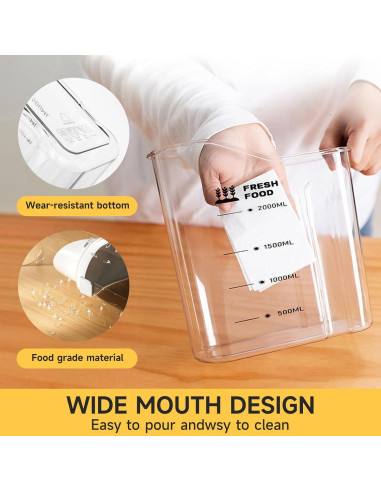 Contenedores herméticos de arroz y cereales SZRUNZHU 2.5 kg