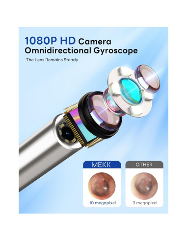 Kit de Eliminación de Cera de Oído MEKK S5 - Visual HD 1080P