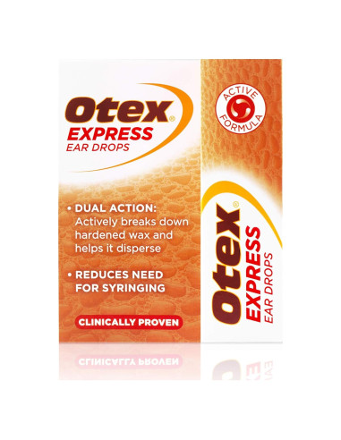 Gotas para Oídos Otex Express 10ml - Acción Dual para Cera