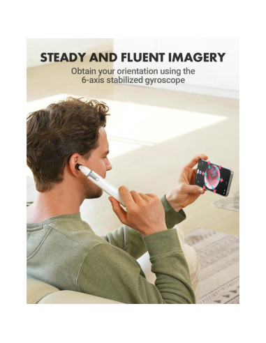 Otoscopio Inalámbrico AnyScope con Cámara y Luz 3.9mm