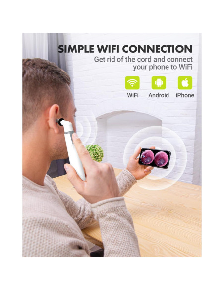 Otoscopio Inalámbrico AnyScope con Cámara y Luz 3.9mm