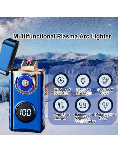 Encendedor Eléctrico Recargable Yaninkle TH623 con Pantalla LED 2