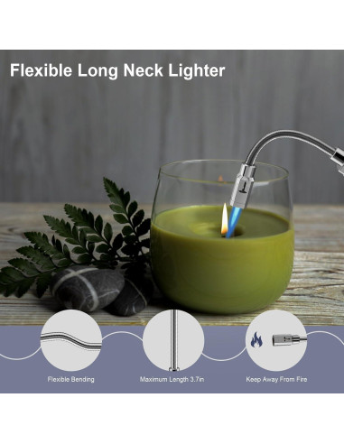 Encendedor de Butano TONYFUL GF-961 Recargable a Prueba de Viento