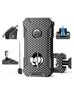 Encendedor 5-en-1 Moniup de Butano con Cortador y Soporte