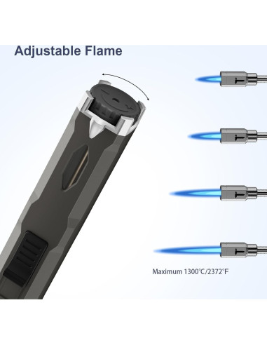 Encendedor de Butano TONYFUL GF-961 Recargable a Prueba de Viento