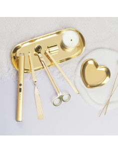 Kit de Cuidado de Velas 6 en 1 Emime - Cortador, Encendedor y Apagavelas 2