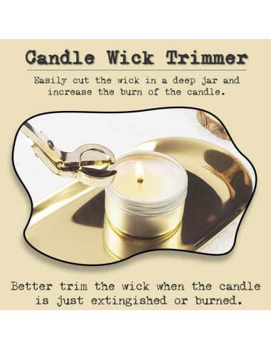 Kit de Cuidado de Velas 6 en 1 Emime - Cortador, Encendedor y Apagavelas