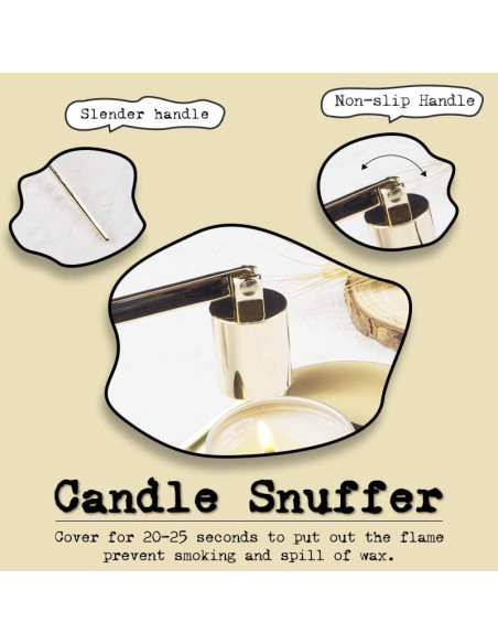 Kit de Cuidado de Velas 6 en 1 Emime - Cortador, Encendedor y Apagavelas