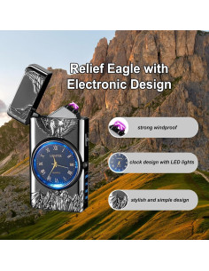 Encendedor Eléctrico Portátil TIKIUKI Doble Arco USB a Prueba de Viento 2